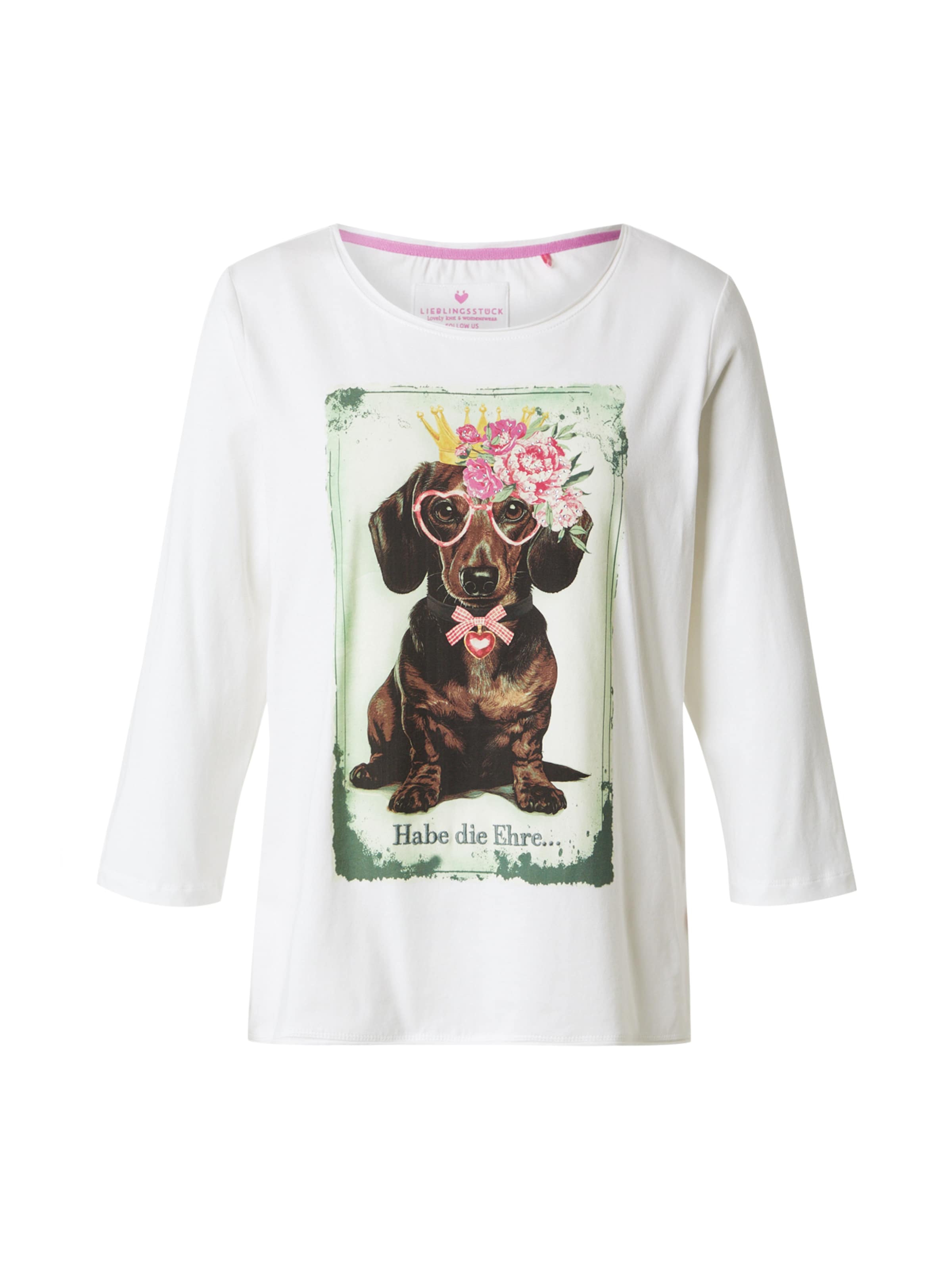 LIEBLINGSSTÜCK Тениска 'Leona' в бяло: отпред