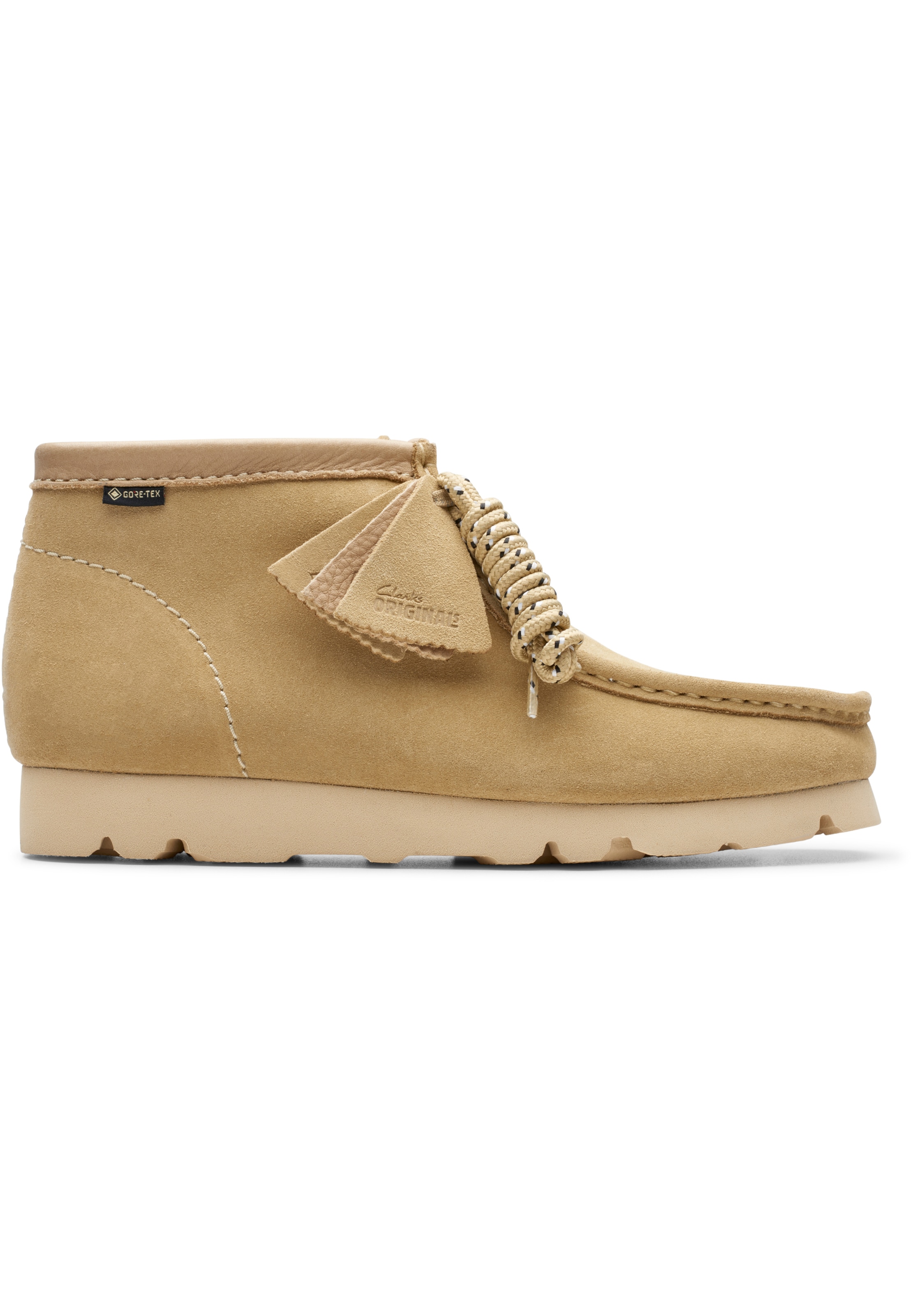 CLARKS Lace-up shoe 'WallabeeBT GTX' in Beige