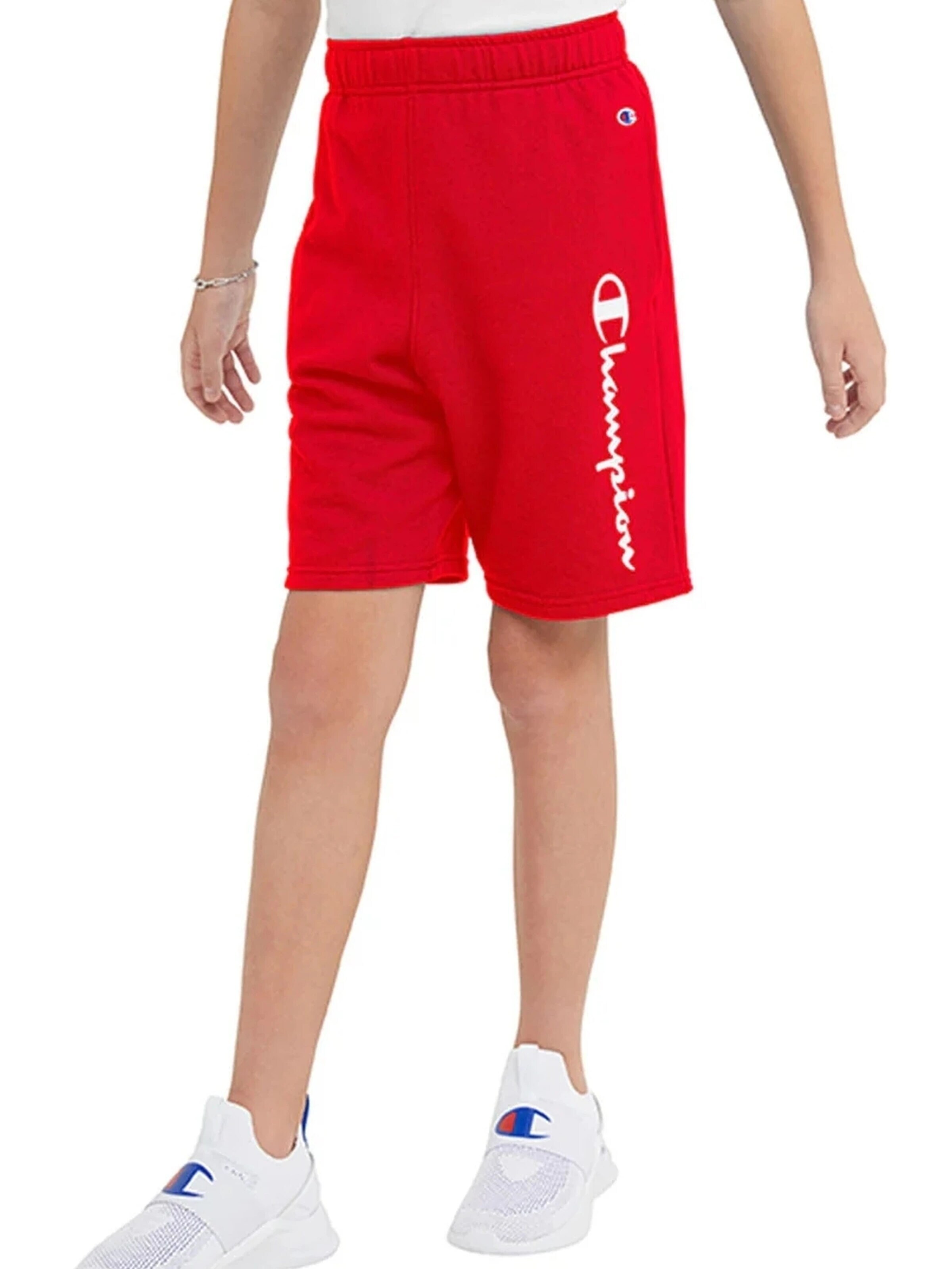 Champion -DO NOT USE- - regular Pantalón deportivo 'Bermuda champion rojo french terry legacy logo short' en rojo: frente
