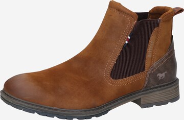 MUSTANG Chelsea boots in Bruin: voorkant