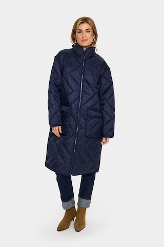 SAINT TROPEZ Between-seasons coat 'Lucinda' in Blue