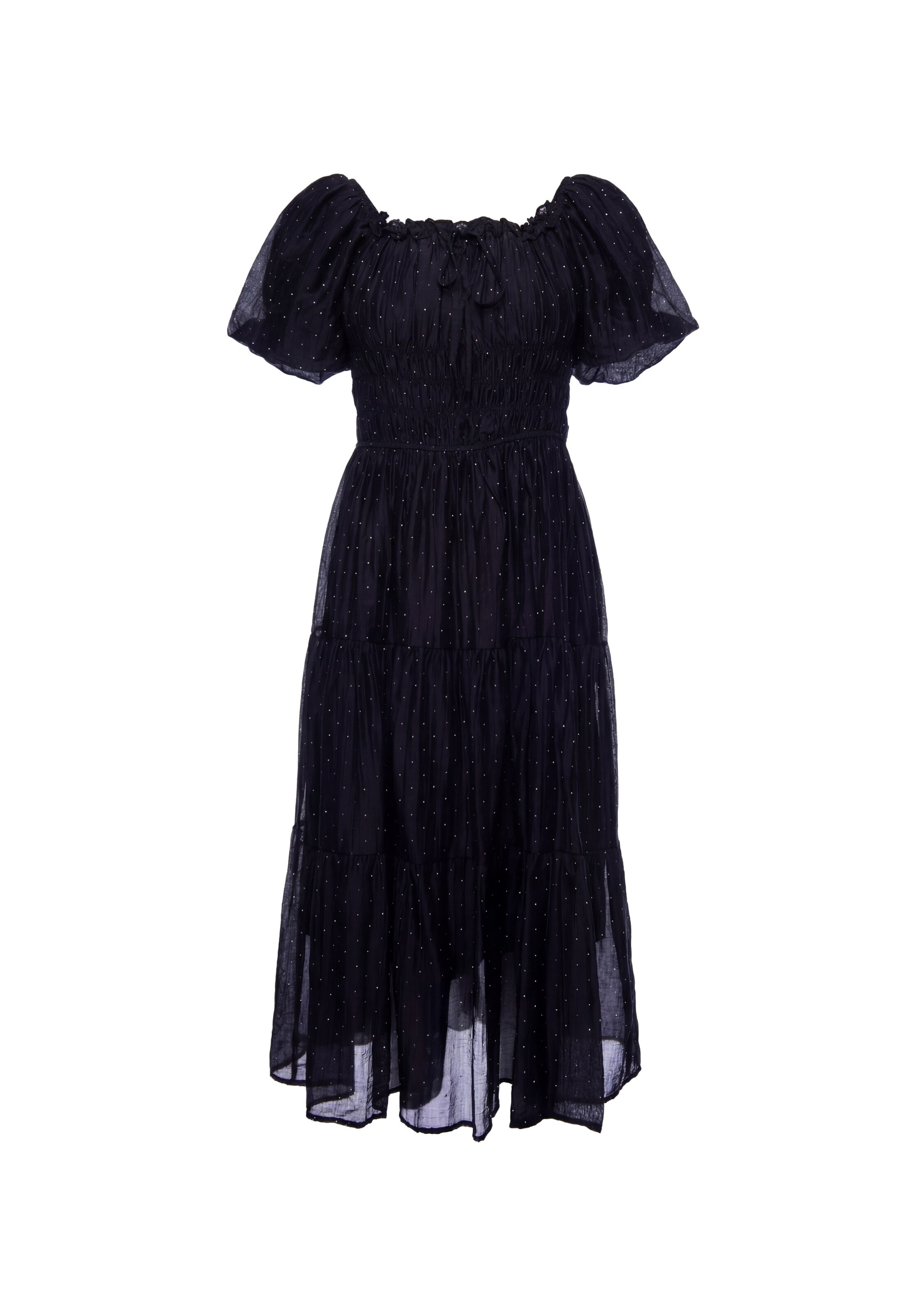 faina - Vestido em preto: frente