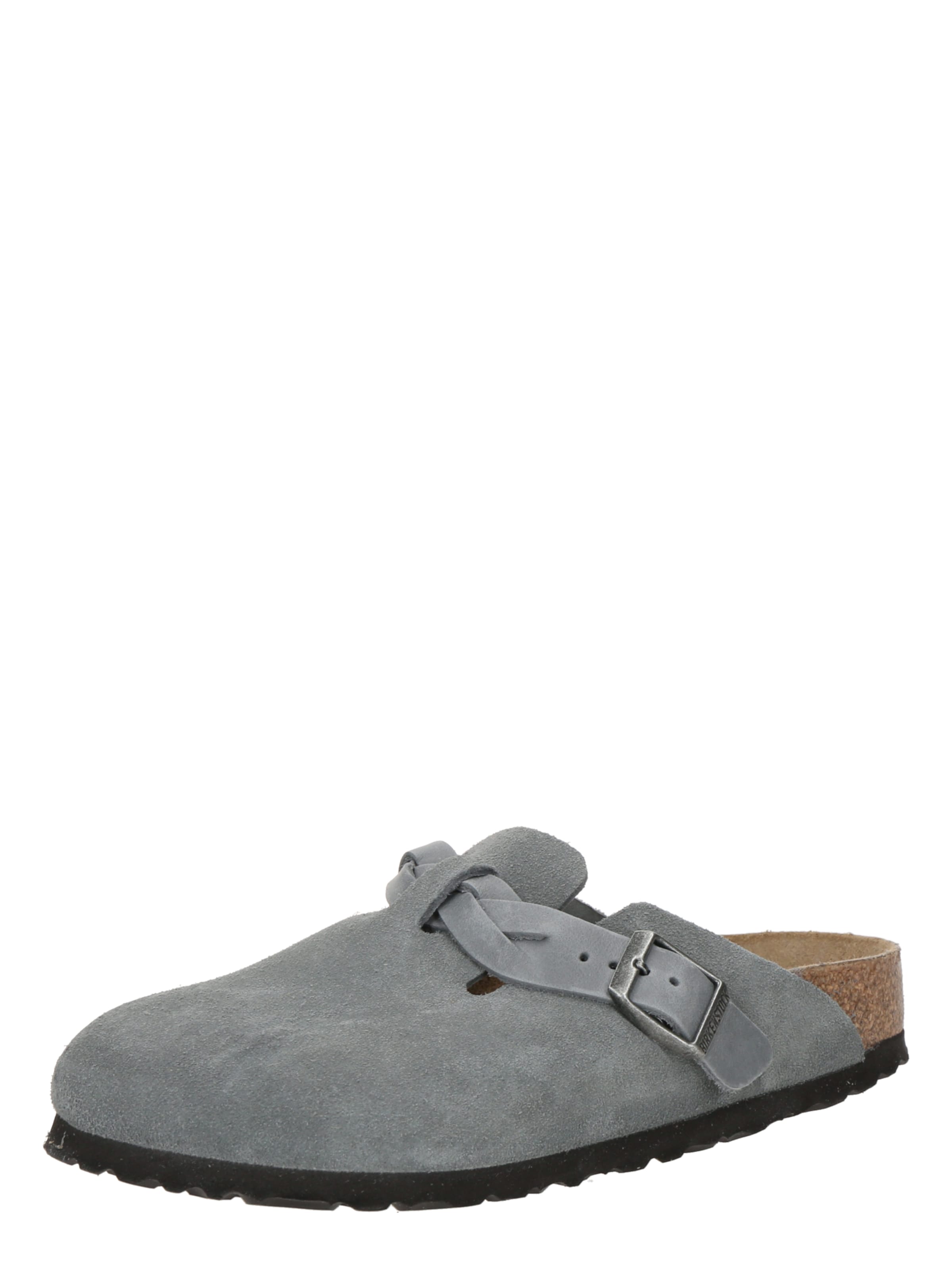 BIRKENSTOCK Pantofle 'Boston' – šedá: přední strana