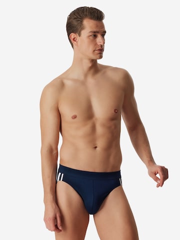 SCHIESSER Slip '95/5 Stretch - Organic Cotton' in Zwart: voorkant