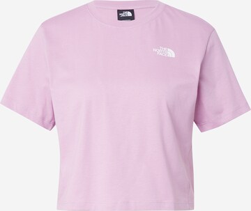 T-shirt fonctionnel THE NORTH FACE en violet : devant