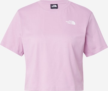 THE NORTH FACE - Camisa funcionais em roxo: frente