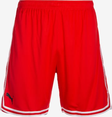 PUMA Regular Sportshorts 'Hoops Team Game' in Rot: Vorderseite