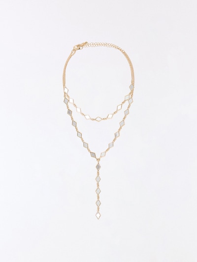 Bershka Kette in gold / silber, Produktansicht