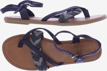 TOMS Sandalen 38,5 in Blau: predná strana