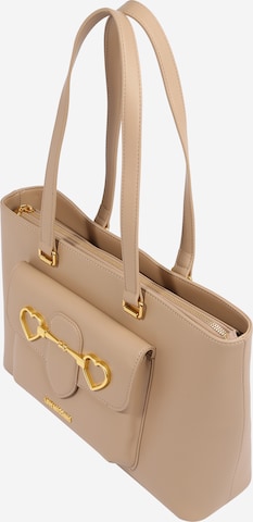 Love Moschino Shoulder Bag in Beige: front