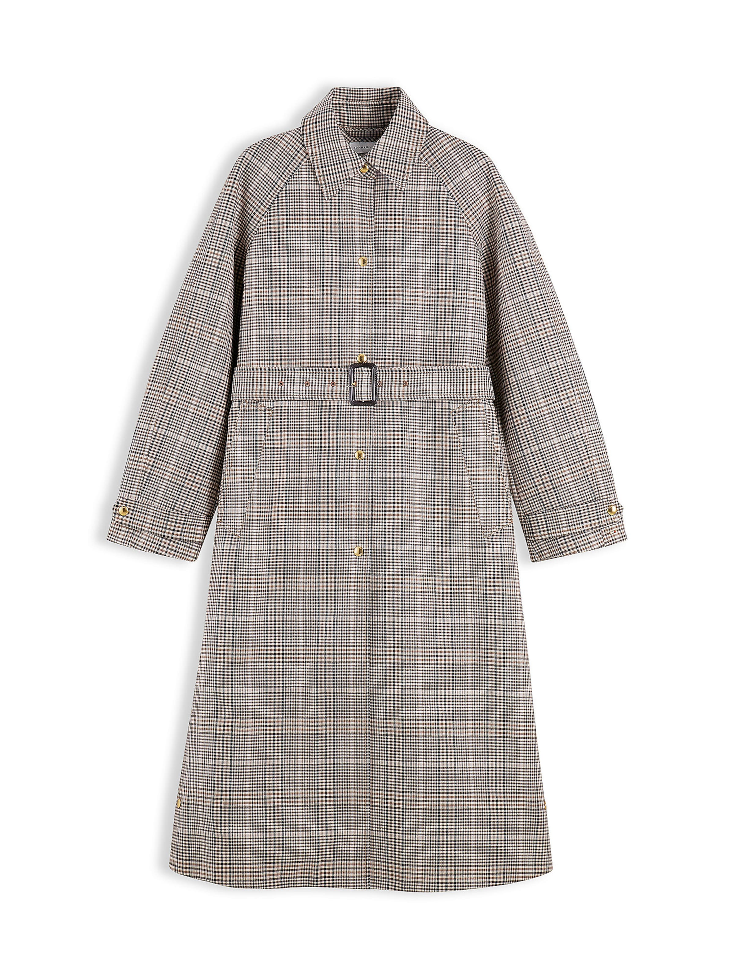 Manteau mi-saison TOMMY HILFIGER en marron : devant
