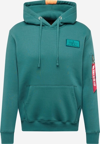 ALPHA INDUSTRIES Свитшот в Зеленый: спереди