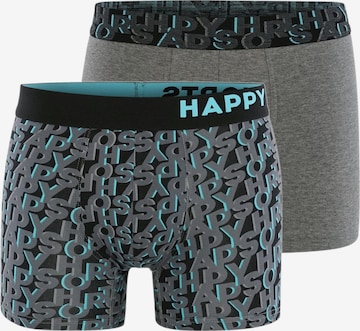 Happy Shorts Boxershorts ' Trunks #3 ' in Grijs: voorkant