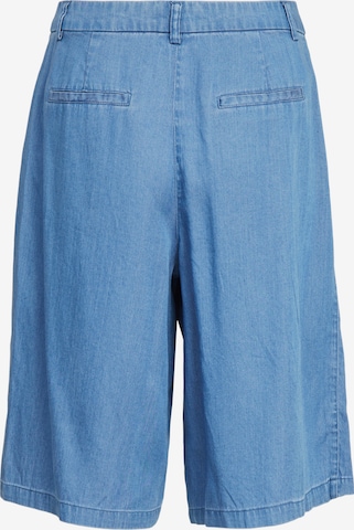 VILA Loose fit Pleat-Front Pants 'Bista' in Blue