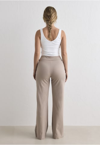 Aim'n Wide leg Workout Pants 'Sense' in Brown