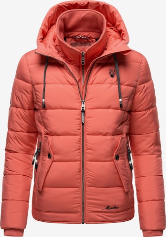 MARIKOO Winter Jacket 'Taisaa' in Orange: front