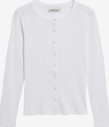Cardigan ARMEDANGELS en blanc : devant