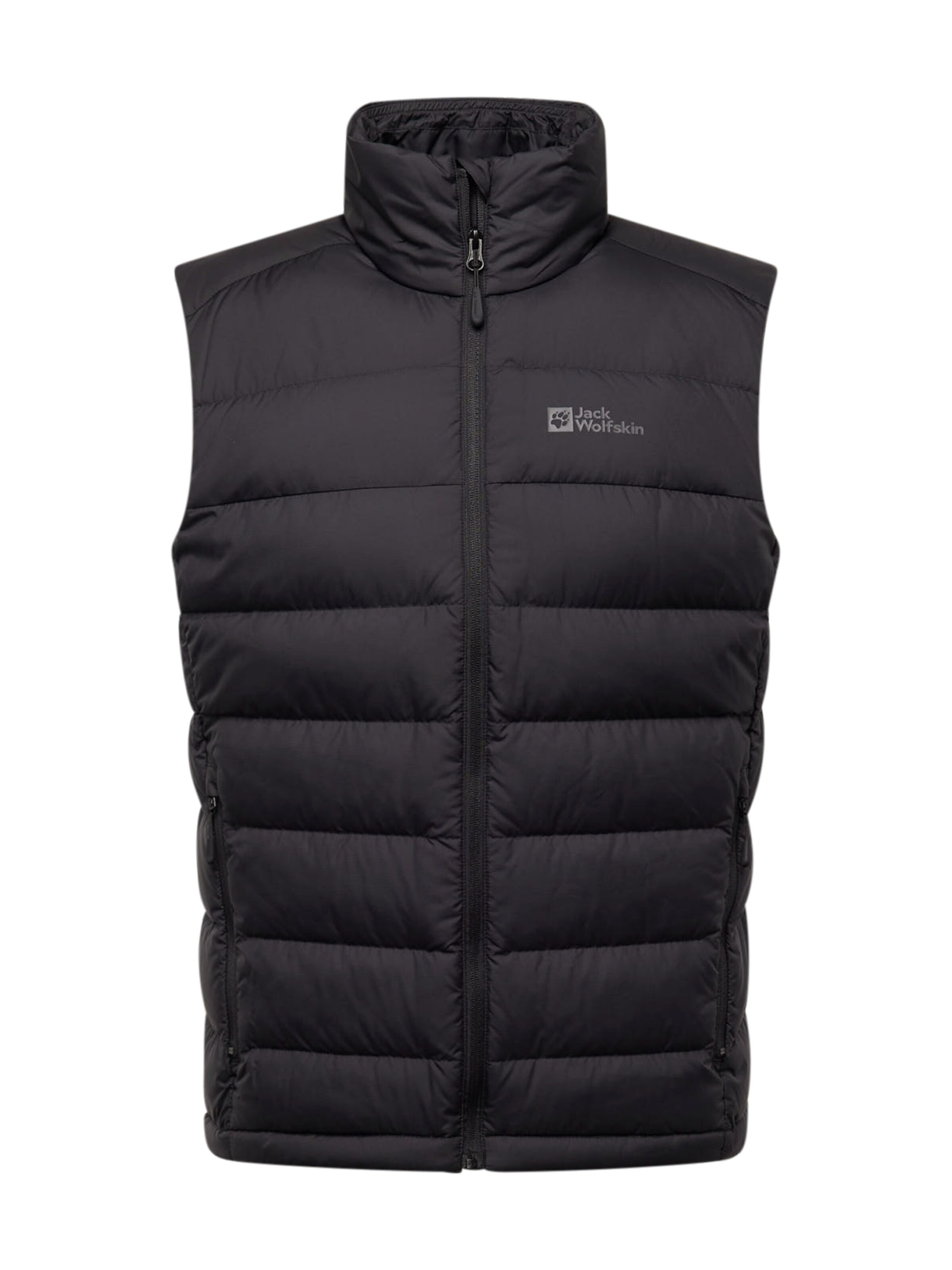 JACK WOLFSKIN Weste 'ATHER' in Schwarz: Vorderseite