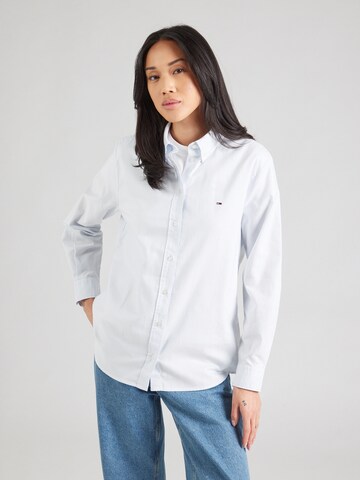 Tommy Jeans Bluse in Blau: Vorderseite