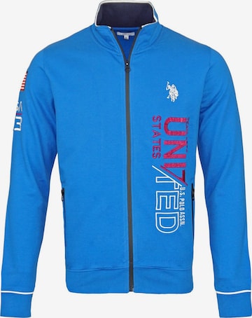 Giacca di felpa di U.S. POLO ASSN. in blu: frontale