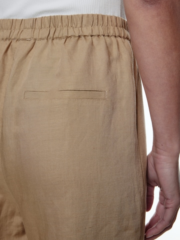 EDITED Zvonové kalhoty Kalhoty 'Benja' – béžová
