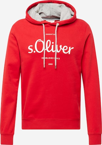 s.Oliver Sweatshirt in Rood: voorkant