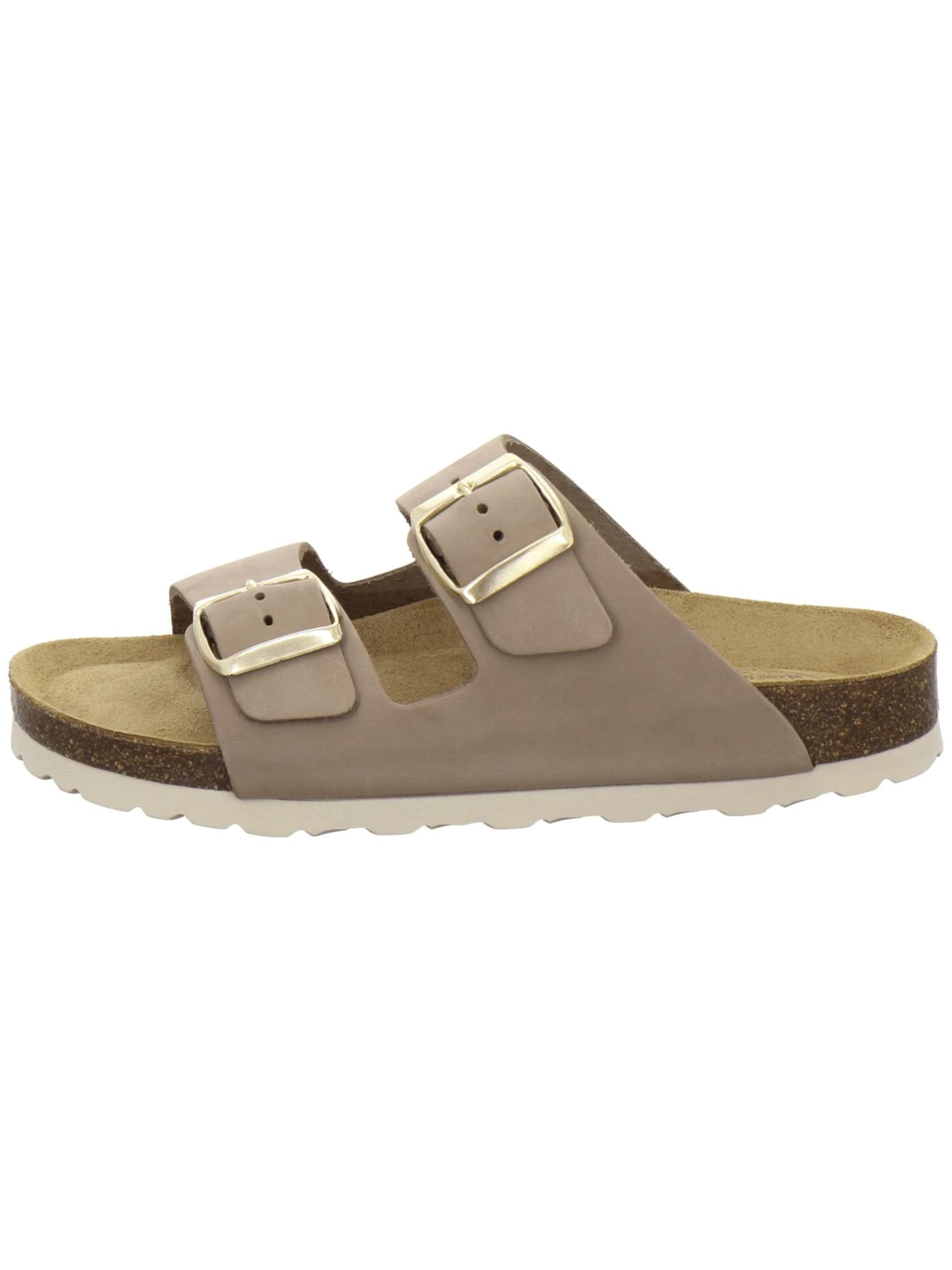 AFS-Schuhe Pantolette 'Pantoletten Damen Zweischnaller sand'‌‌‌‌ in Beige