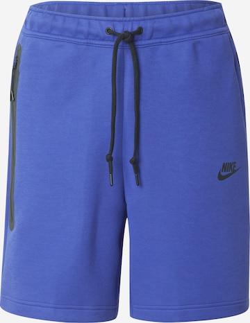 Nike Sportswear - Pantalón 'Tech Fleece' en azul: frente