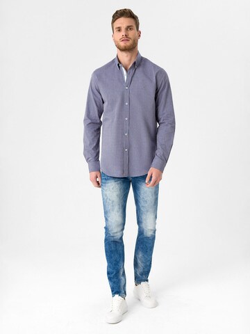 Coupe regular Chemise Dandalo en bleu