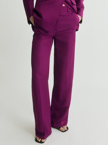 MANGO Regular Pleat-front trousers 'ANNA' in Pink: front