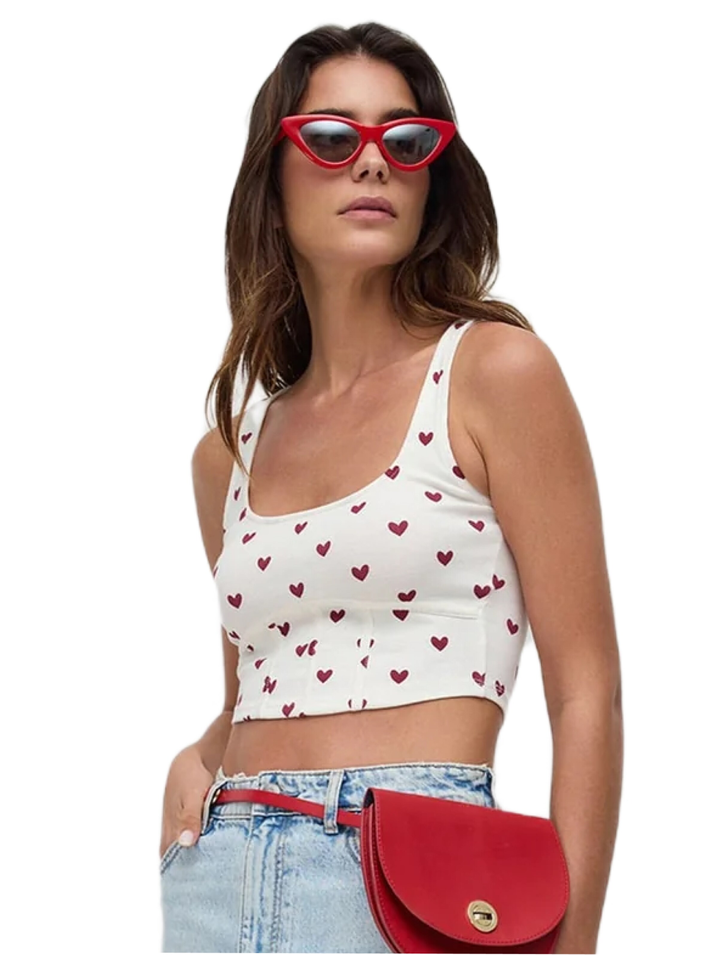 No Matter What Top in Weiß