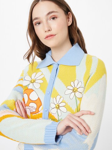 House of Sunny Knit cardigan in Mixed colours