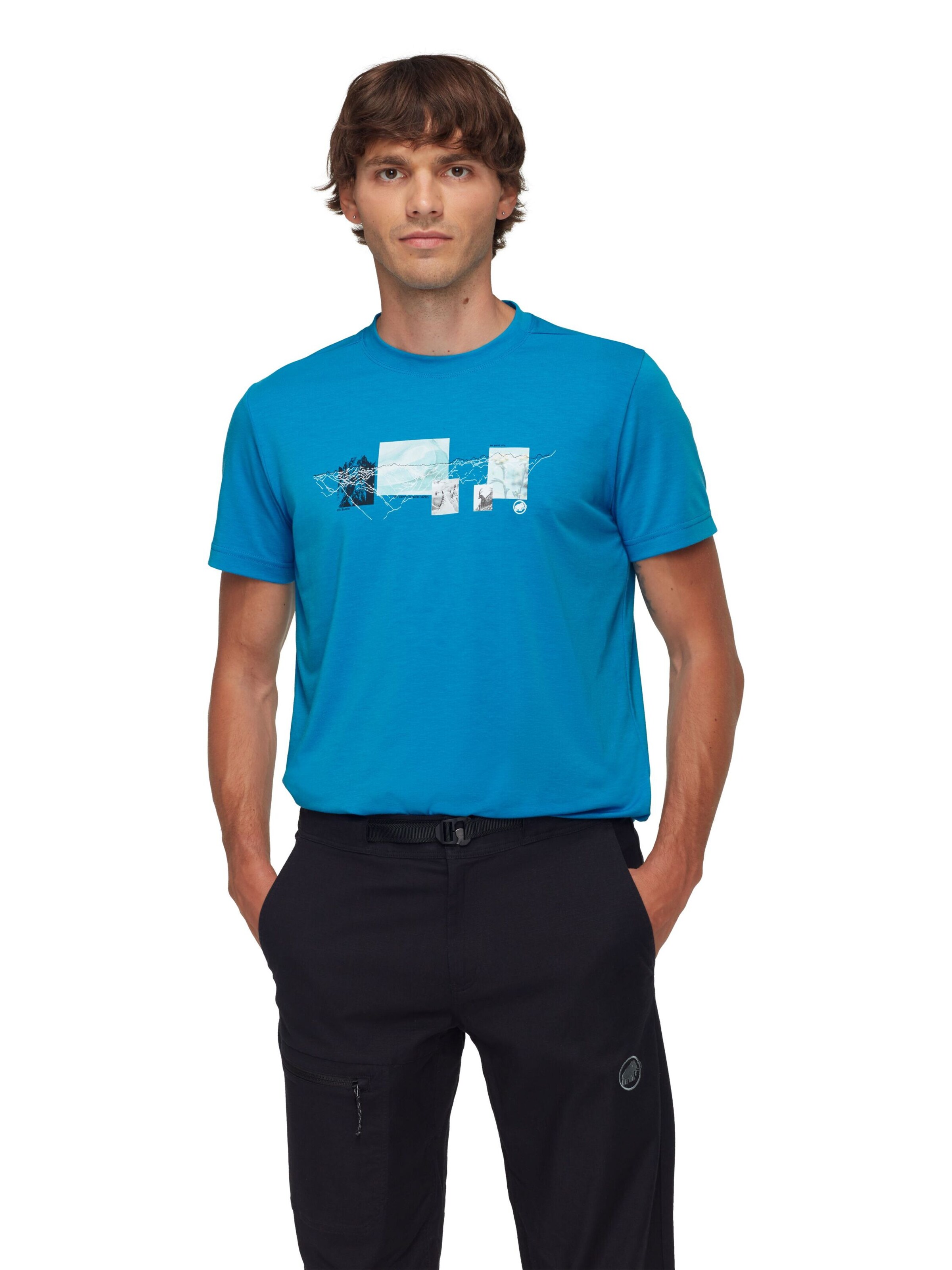 MAMMUT Shirt 'MOUNTAIN 3308M' in Blue: front