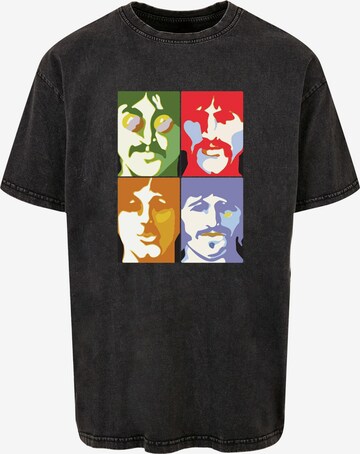 Merchcode Shirt 'Beatles' in Zwart: voorkant