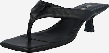 ABOUT YOU T-Bar Sandals 'Aimee' in Black: front