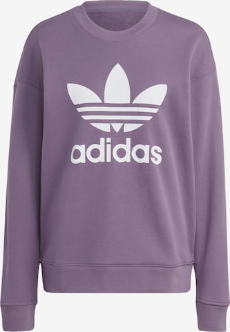 ADIDAS ORIGINALS Sweatshirt 'Trefoil' in Purple: front