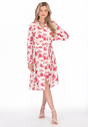 Usha - Vestido camisero en rosa