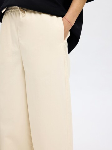 SELECTED FEMME Wide Leg Bukser i beige
