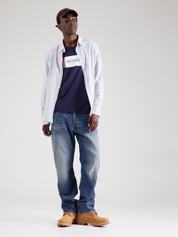 JACK & JONES Bluser & t-shirts 'JJHAYATO' i blå