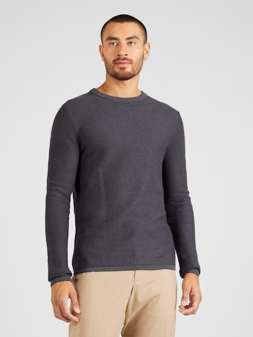 Pullover di QS in nero: frontale