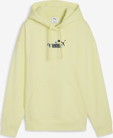 PUMA Sweatshirt 'Essentials Nature 2.0' in Gelb: Vorderseite