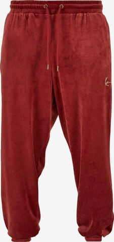 Loosefit Pantalon Karl Kani en rouge : devant