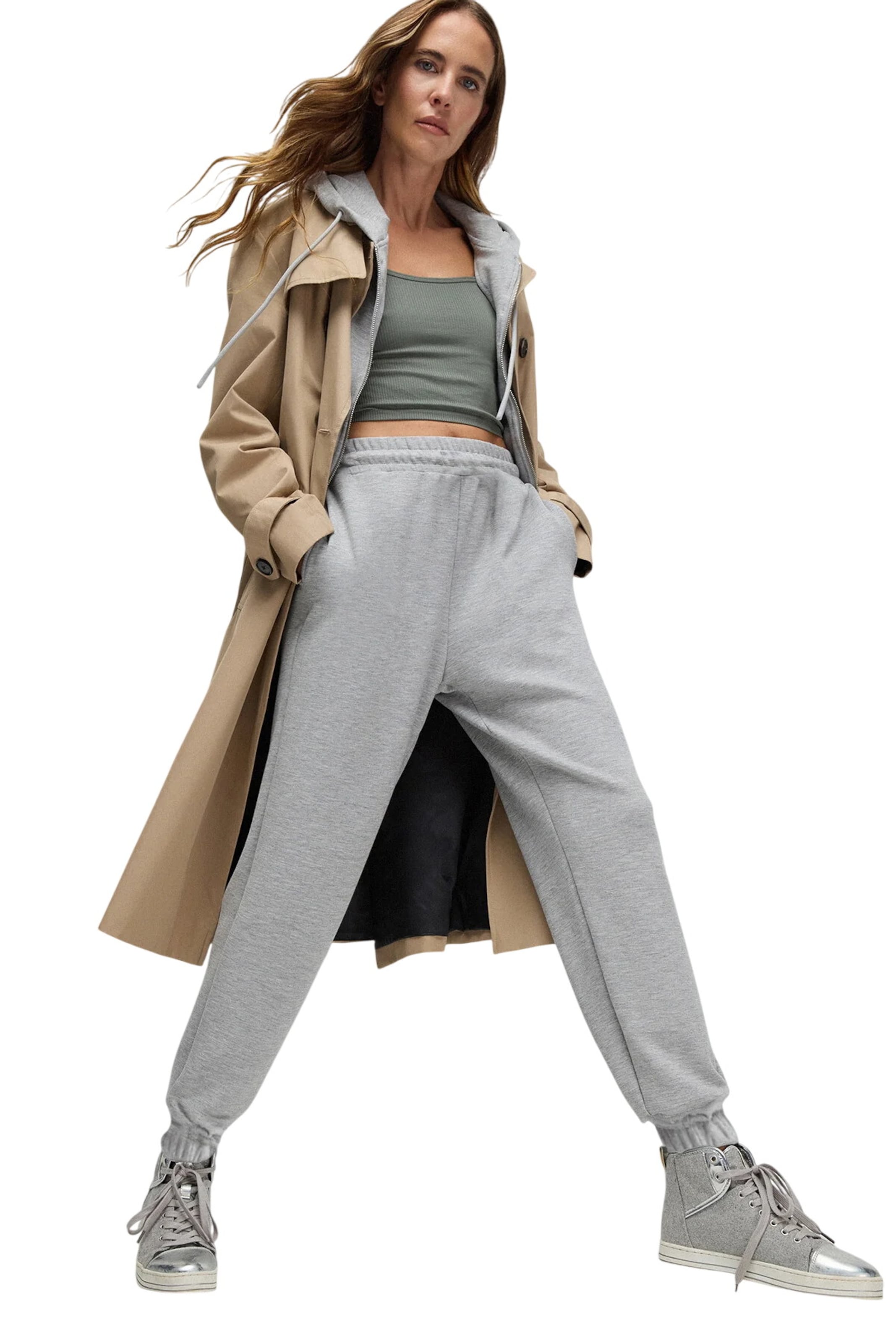 No Matter What Tapered Trousers in Grey