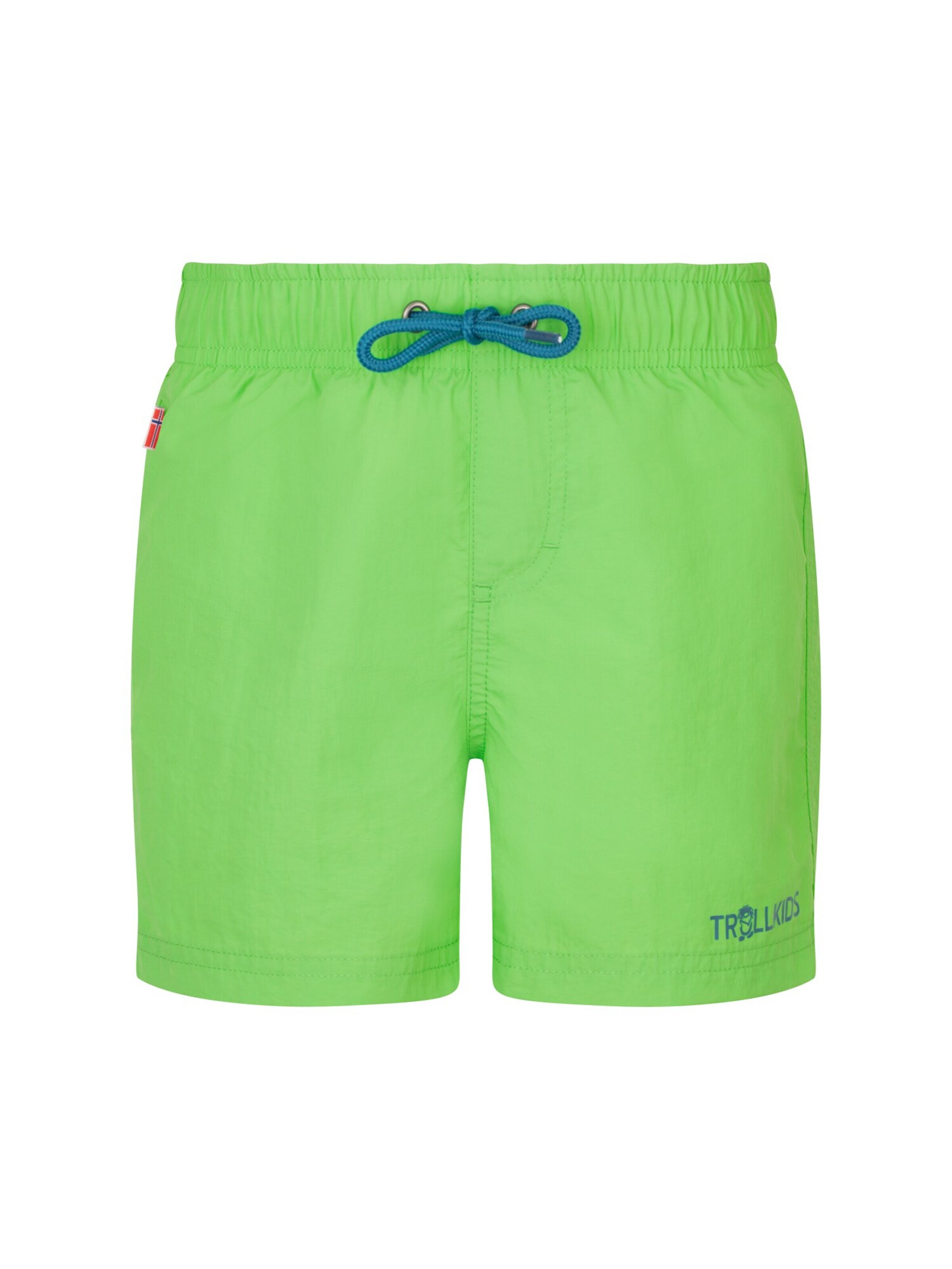 TROLLKIDS Board Shorts in Green: front