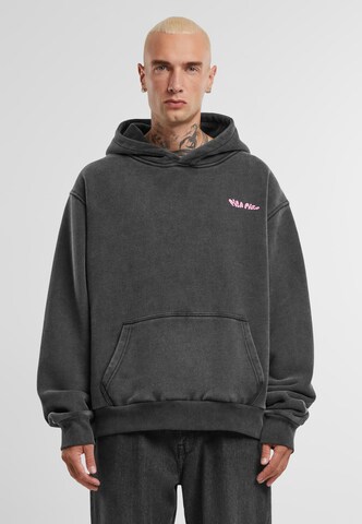Pica Pica Sweatshirt 'disco(nnected)' in Schwarz: Vorderseite