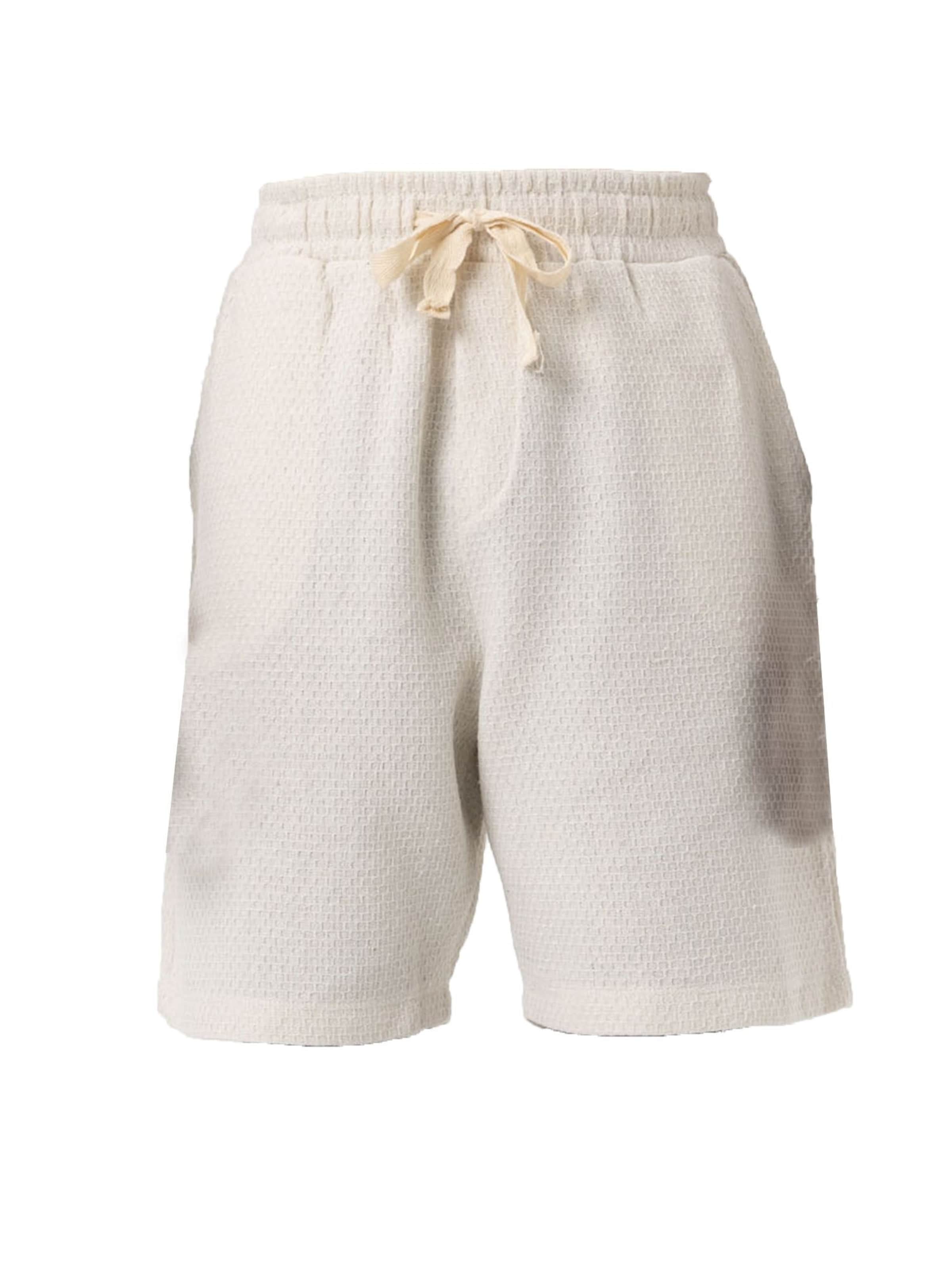 VAMOS CLO Avar lõige Püksid 'Limnophila', värv valge: eest vaates