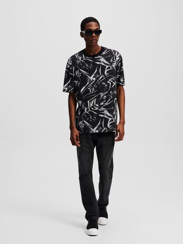 KARL LAGERFELD JEANS Majica | črna barva