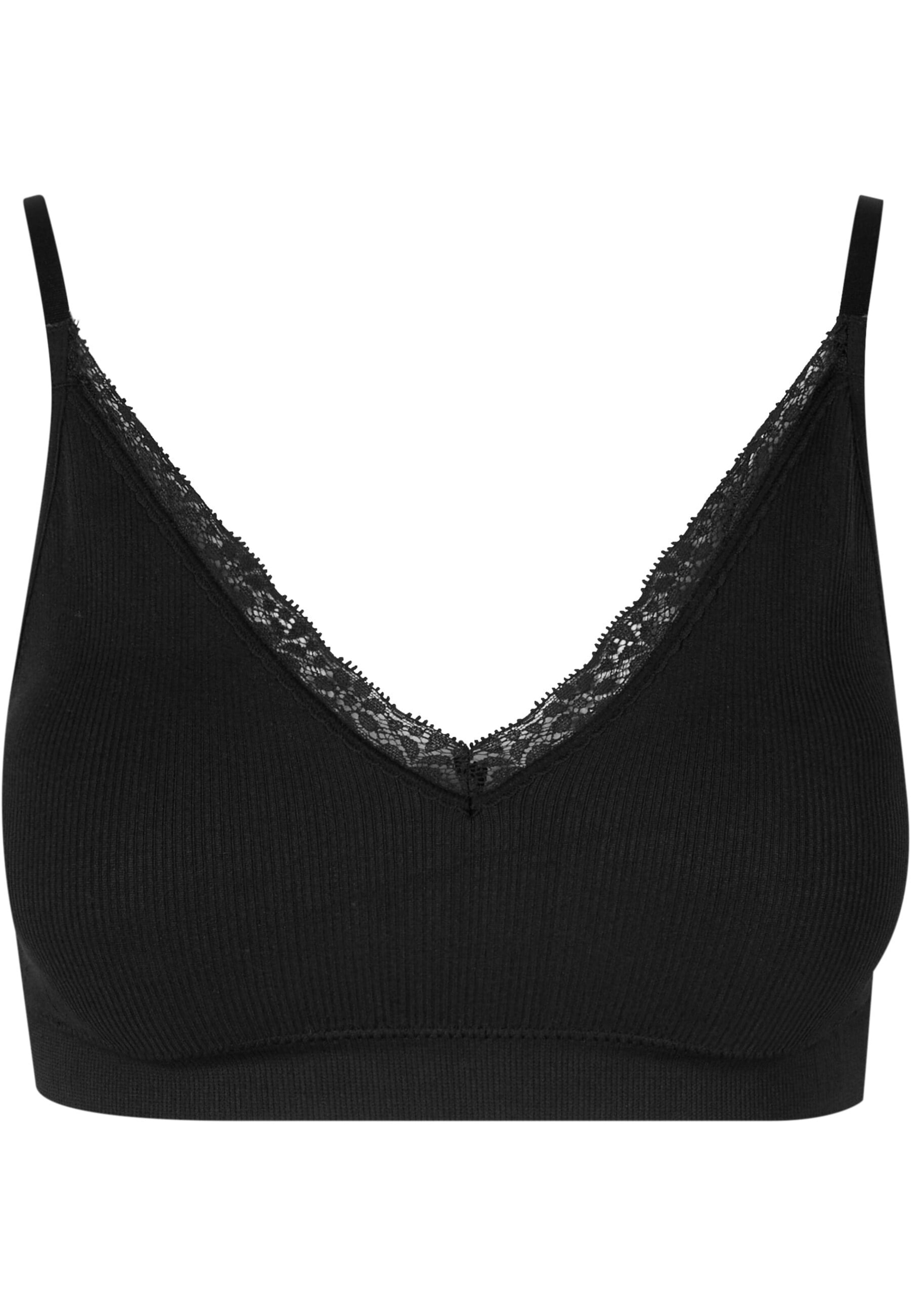 Urban Classics Bustier Melltartó - fekete