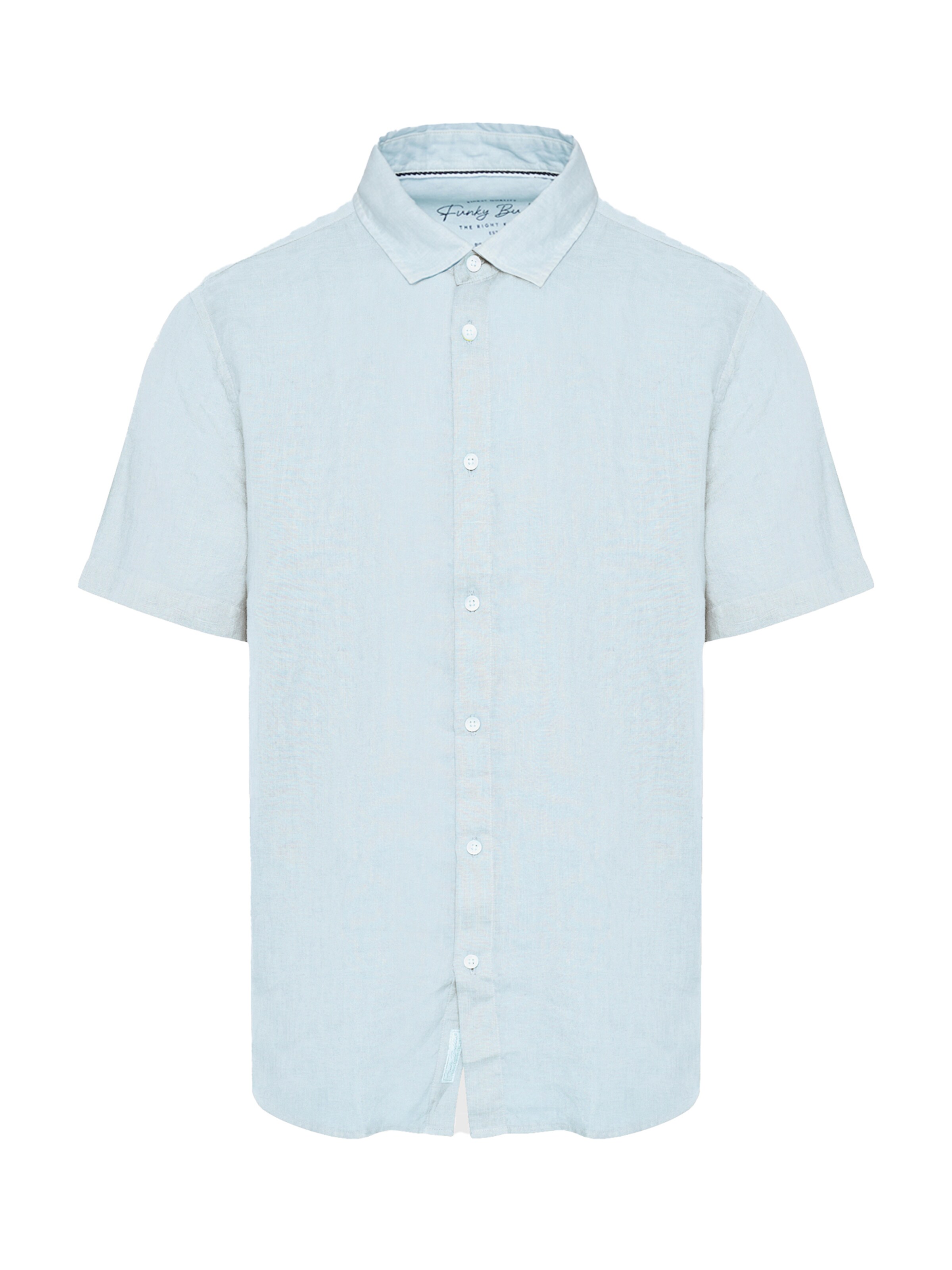 Funky Buddha Regular fit Πουκάμισο σε μπλε: μπροστά