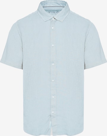 Funky Buddha Regularny krój Koszula w kolorze niebieski: przód